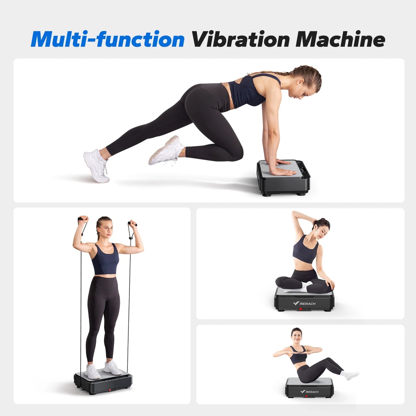 Vibration Plate Exercise Machine – Full-Body Fitness for Lymphatic Drainage, Pain Relief, Sleep Support & Weight Loss