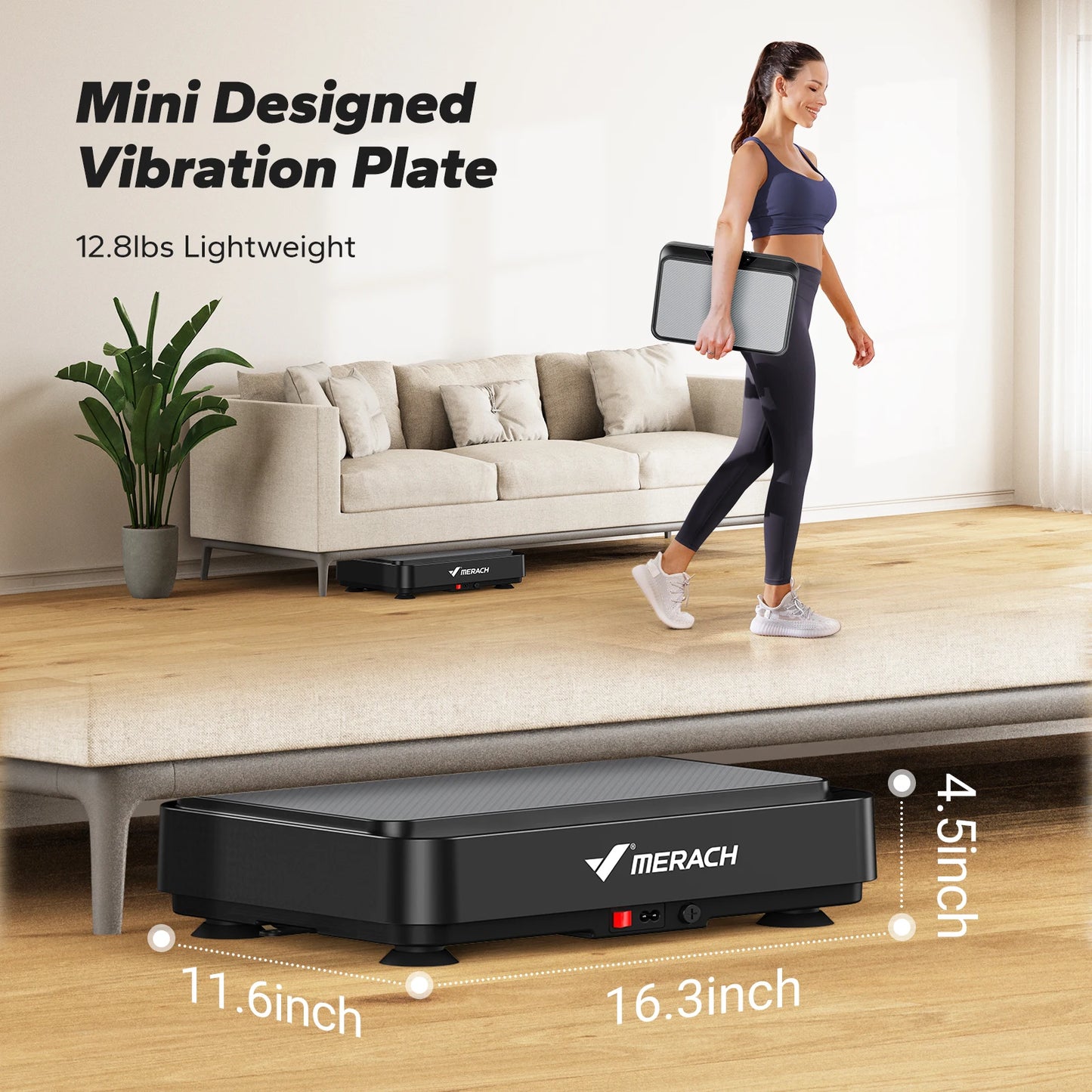 Vibration Plate Exercise Machine – Full-Body Fitness for Lymphatic Drainage, Pain Relief, Sleep Support & Weight Loss