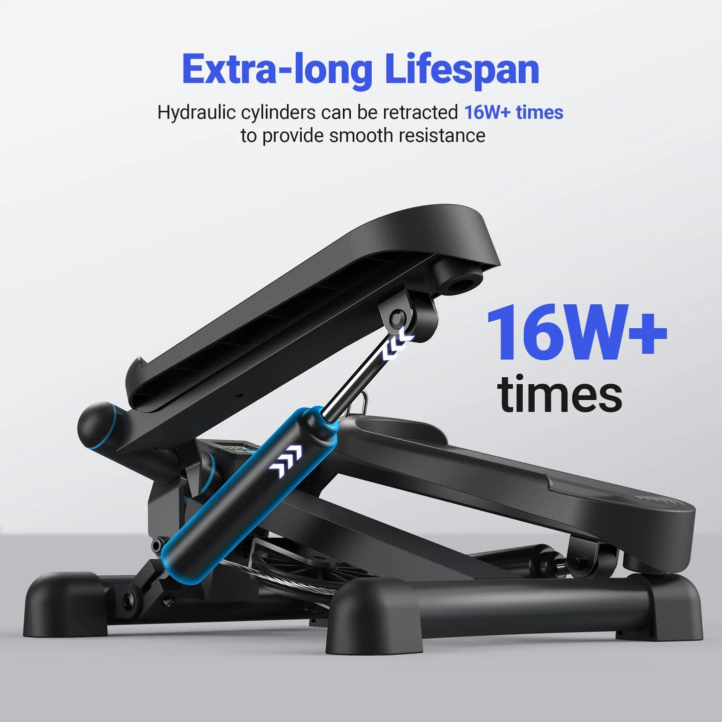 Mini Stepper with Resistance Bands – Twist Stair Stepper for Home Fitness