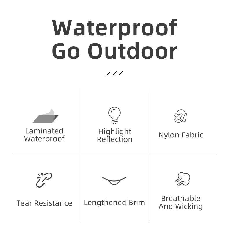 ROCKBROS Men’s Waterproof Cycling Rain Jacket – Breathable, Reflective Hooded Windbreaker (European Sizing)