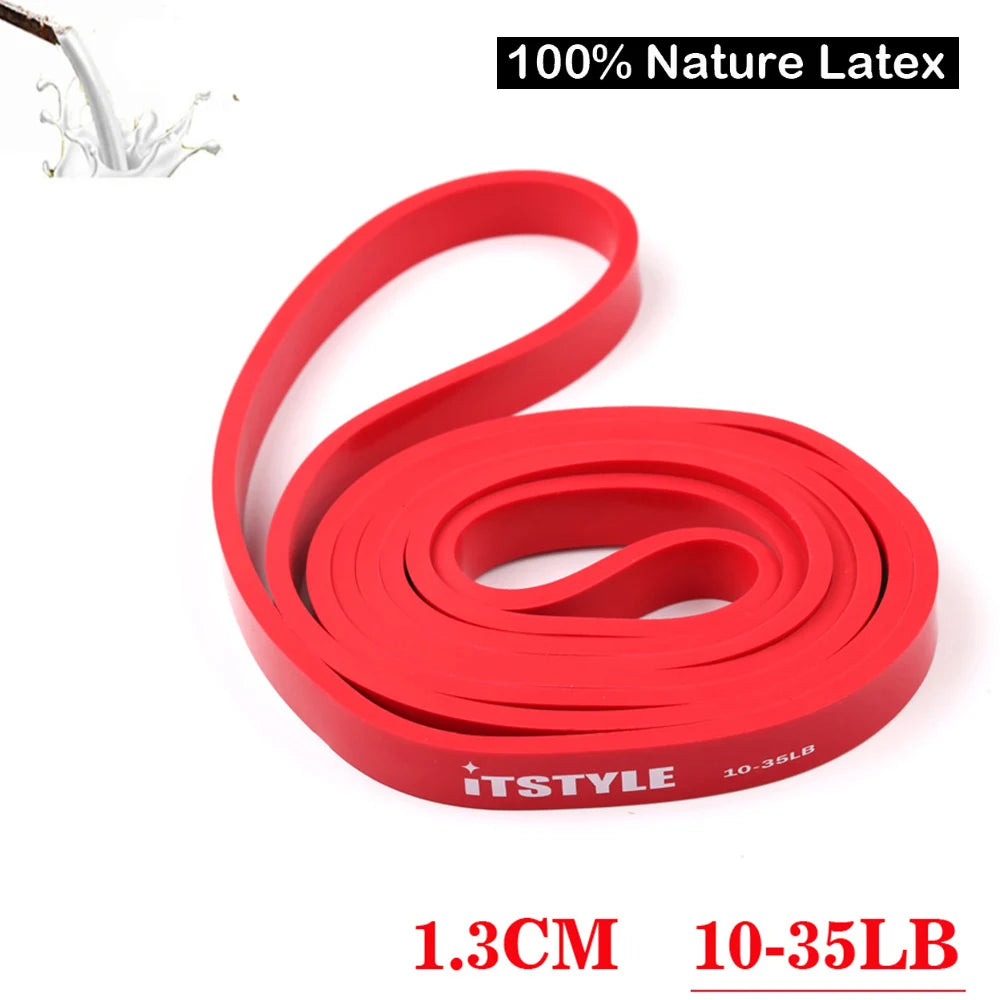 208cm 8-Level CrossFit Resistance Band for Powerlifting, Pull-Ups & Muscle Strengthening