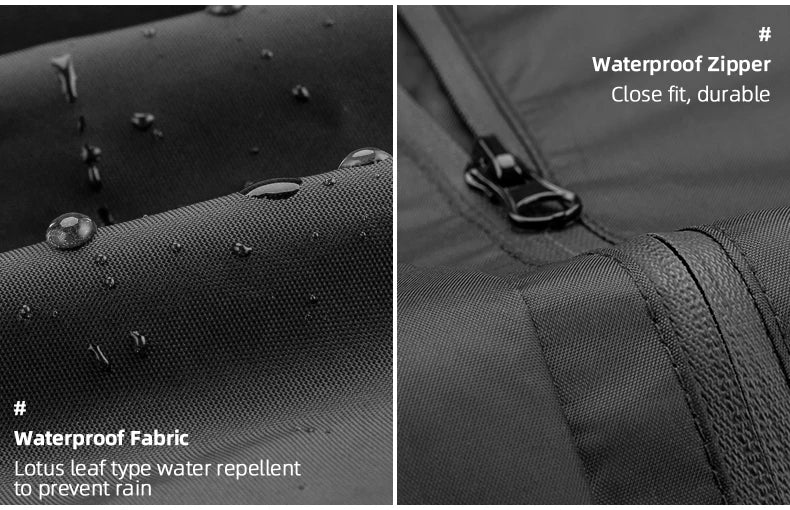 ROCKBROS Men’s Waterproof Cycling Rain Jacket – Breathable, Reflective Hooded Windbreaker (European Sizing)