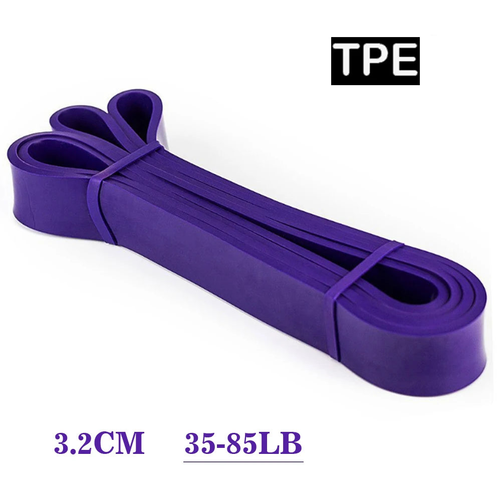 208cm 8-Level CrossFit Resistance Band for Powerlifting, Pull-Ups & Muscle Strengthening