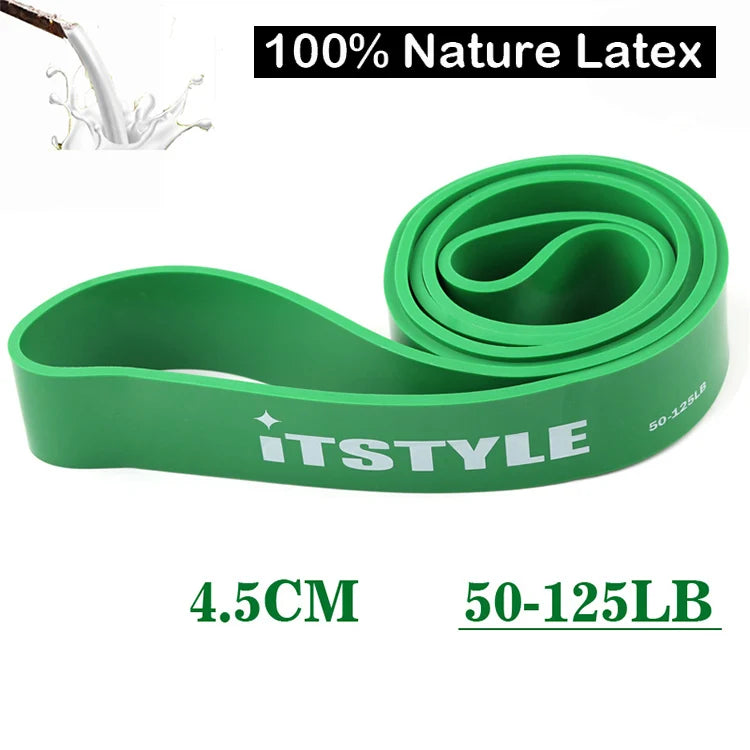 208cm 8-Level CrossFit Resistance Band for Powerlifting, Pull-Ups & Muscle Strengthening