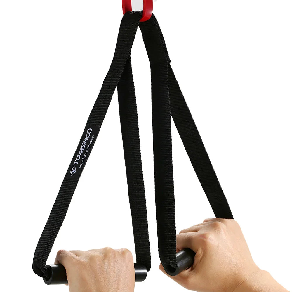 Pull-Up Assist Resistance Band Set - Powerlifting & Stretch Bands with Door Anchor, Handles & Armband