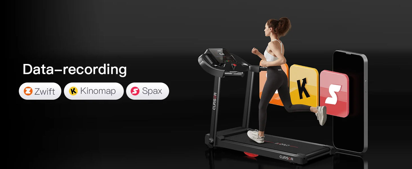 Folding Home Treadmill with Pulse Sensors, 2.5 HP Quiet Brushless Motor, 7.5 MPH, 265 lbs Capacity