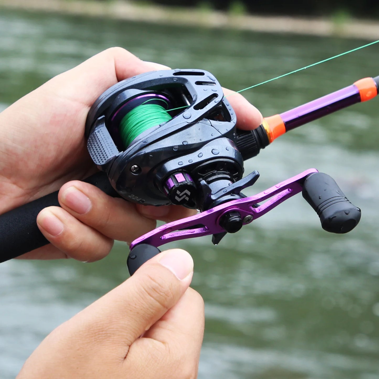 Baitcasting Fishing Reel – 7.2:1 Gear Ratio, Max Drag 8kg