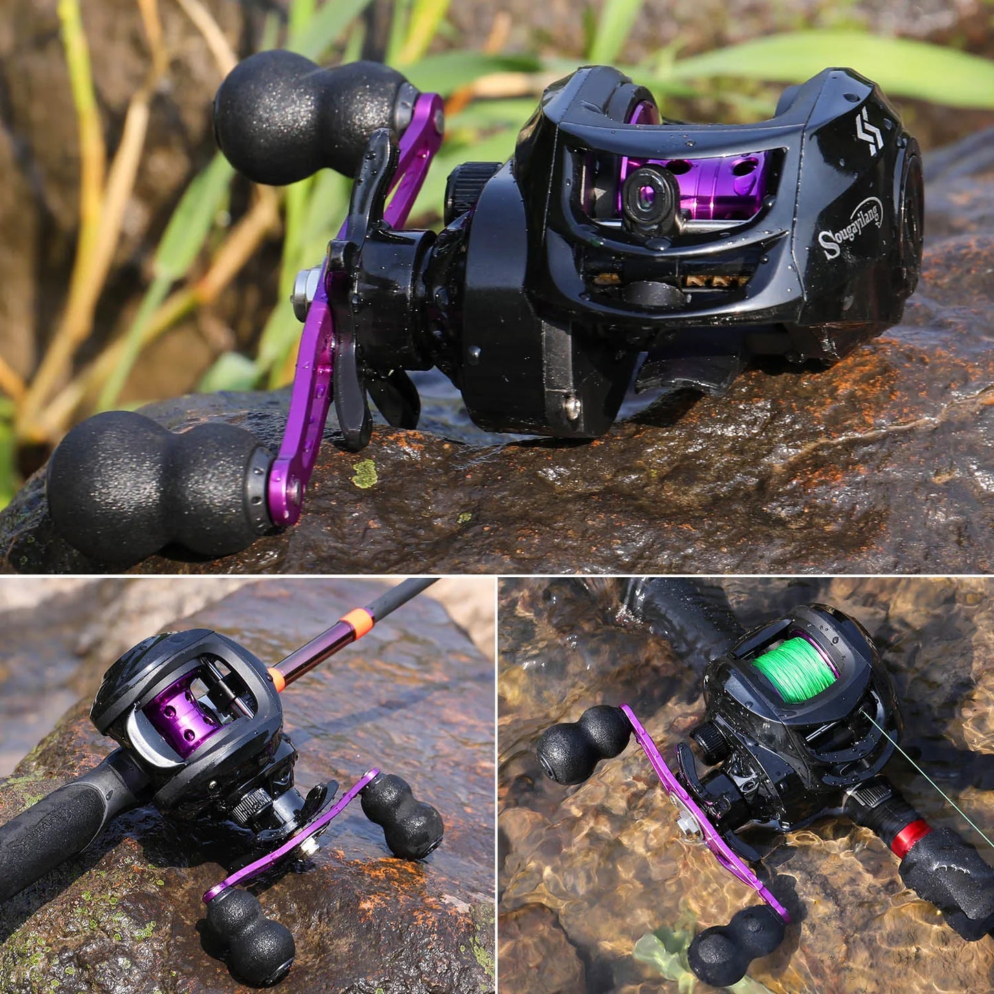 Baitcasting Fishing Reel – 7.2:1 Gear Ratio, Max Drag 8kg