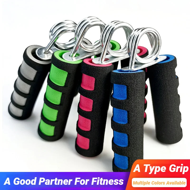 Spring Hand Grip & Finger Strength Trainer – Forearm Exerciser with Sponge Grip