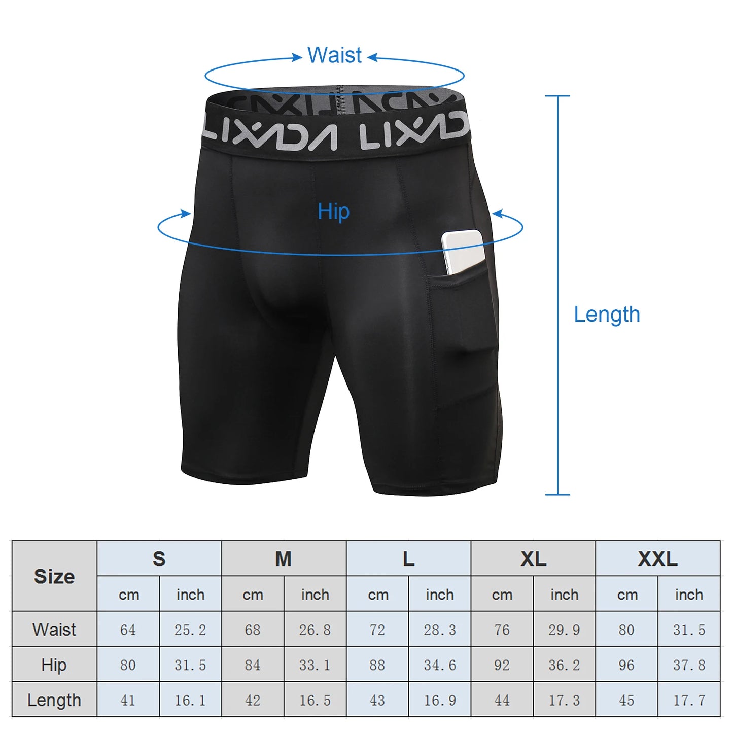 3 Pack Men's Active Workout Underwear with Pocket