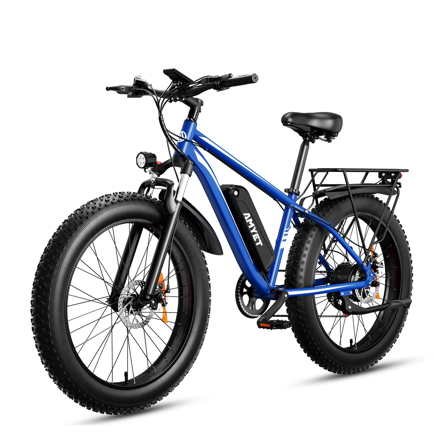 EB26 Electric Bike: 26" Fat Tire Mountain E-Bike, 1500W Peak Motor.
