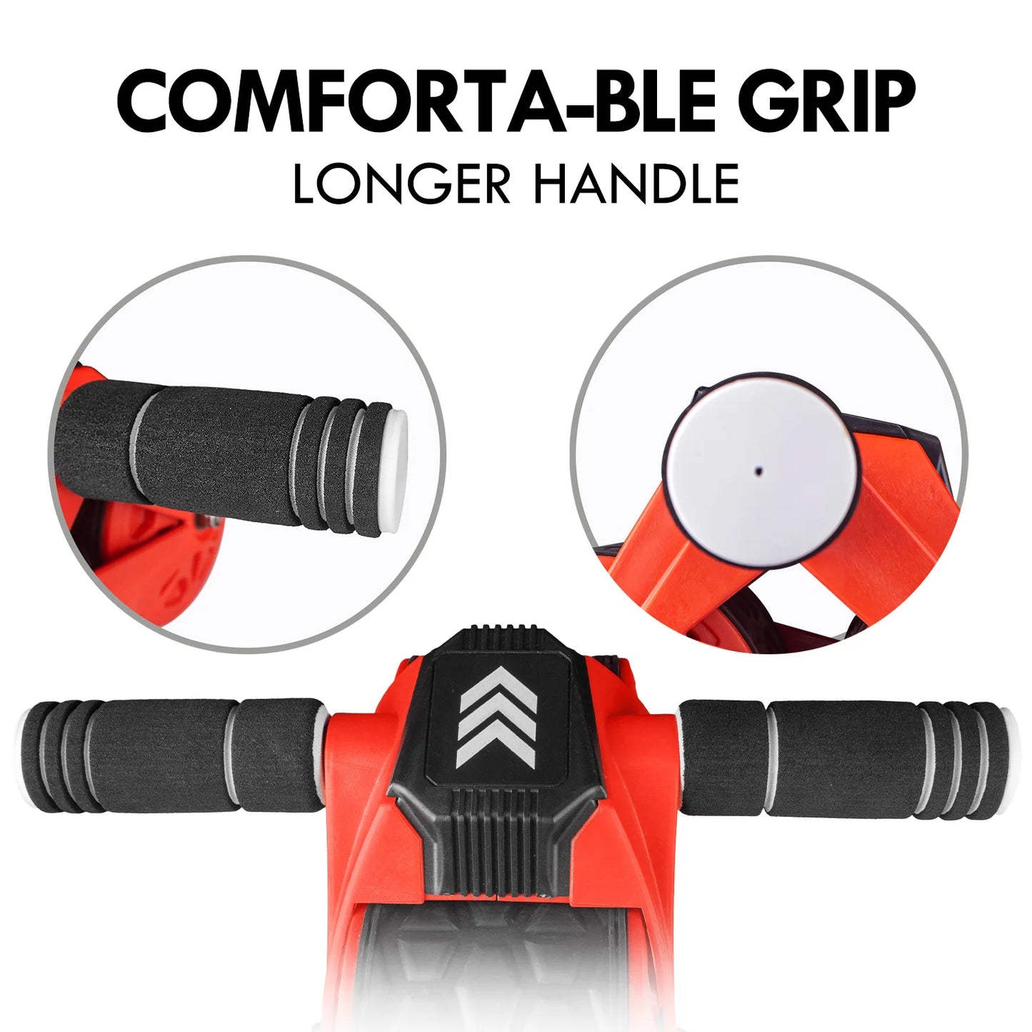 Ab Wheel Roller with Automatic Rebound and Knee Pad, Core Ab Trainer with Smart Display, Ab Workout Equipment