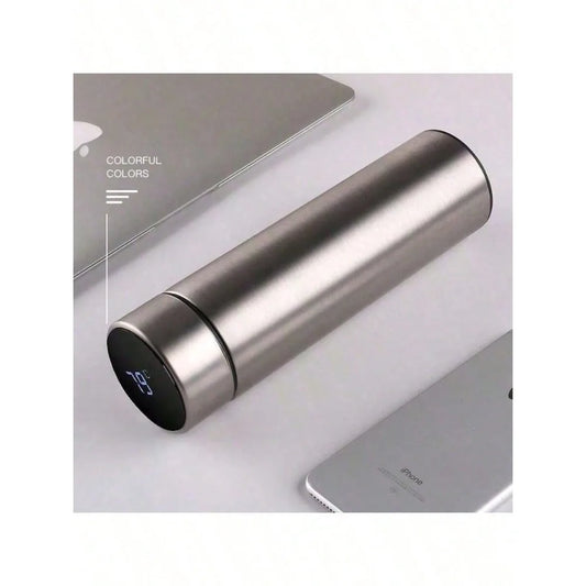 Smart LED Temperature Display Water Bottle - 500ml Stainless Steel Insulated Travel Mug