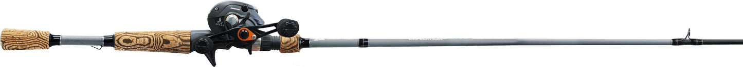 Pro Baitcast Rod & Reel Fishing Combo, 6ft 8in