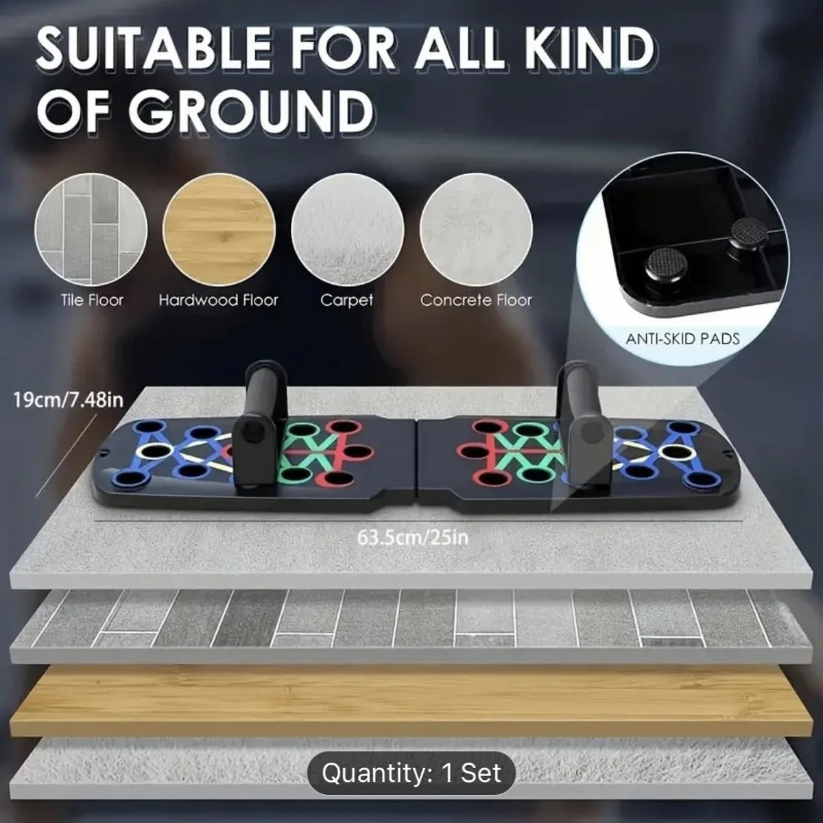 Multi-Functional Push-Up Board – Home Workout System for Chest, Arms, Shoulders