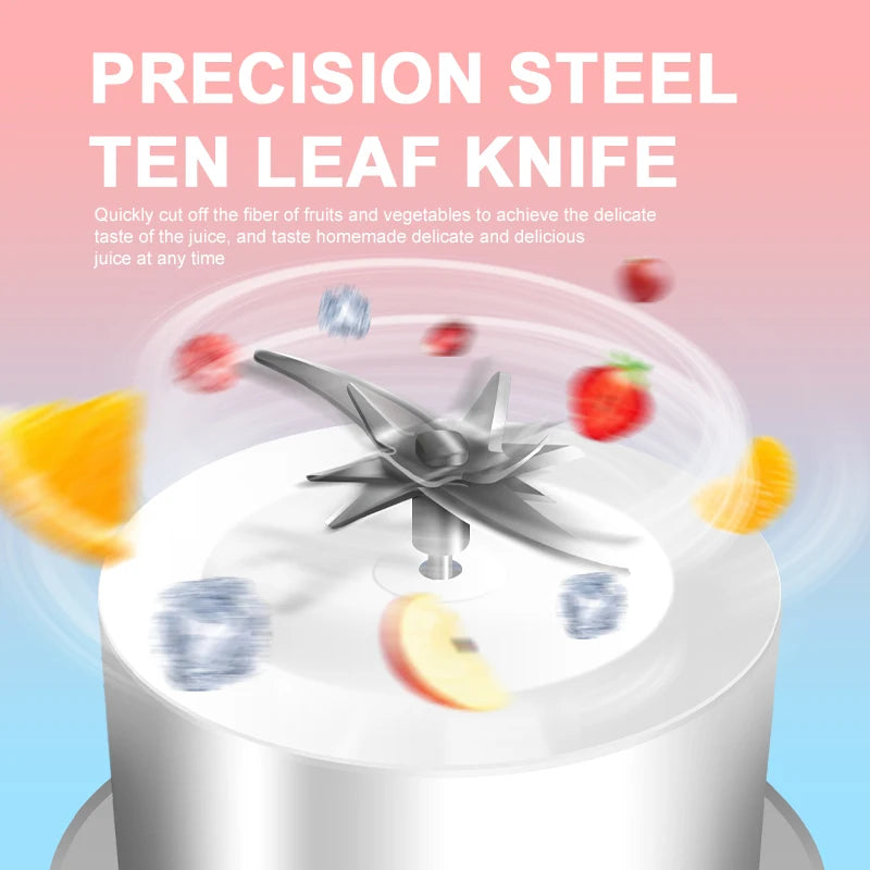 Electric Fruit Juicer – Portable with Residue Separation & Bidirectional Spiral Technology