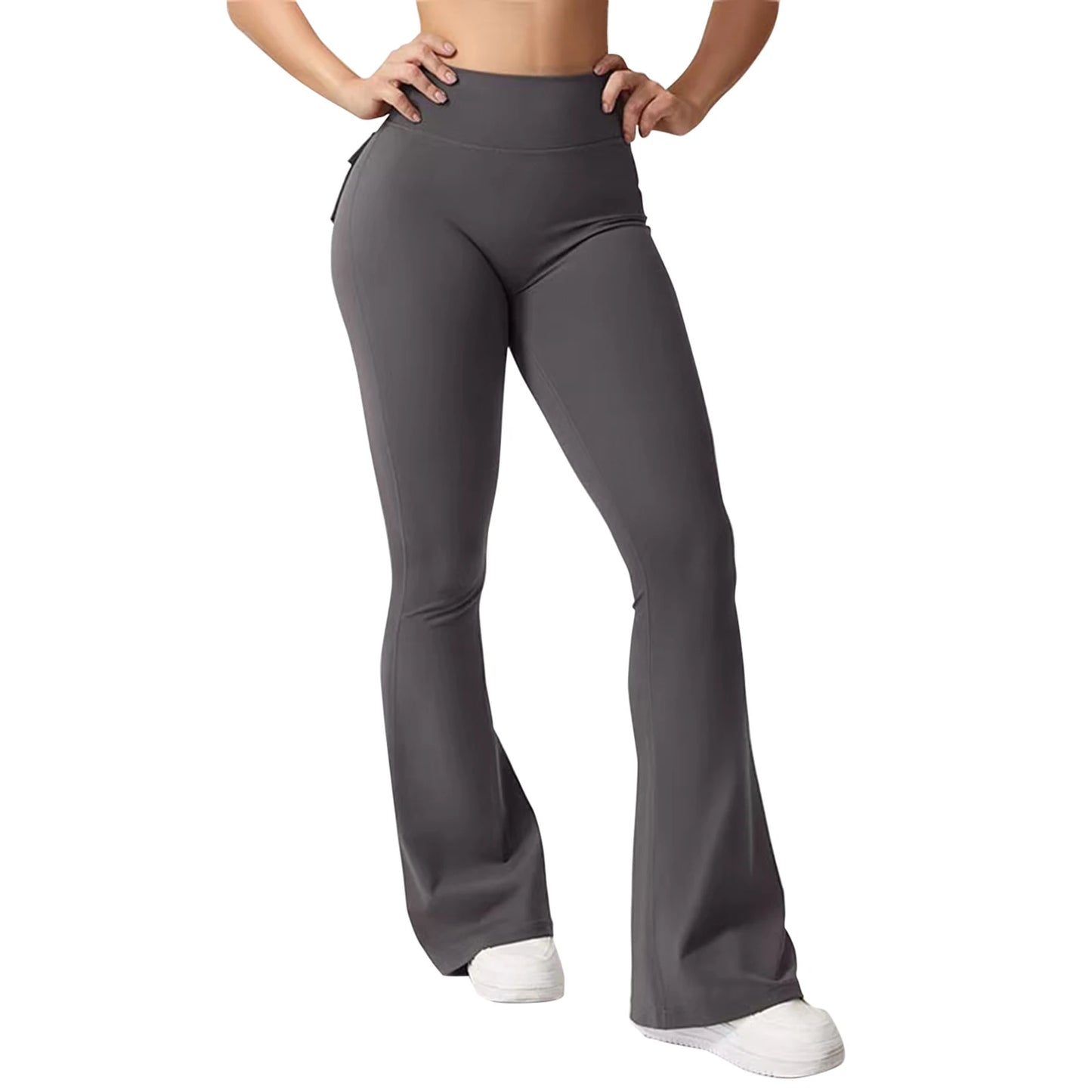 Women s High Waist Yoga Leggings with Pockets, Tummy Control Workout Running Pants, Stretchy Booty Leggings