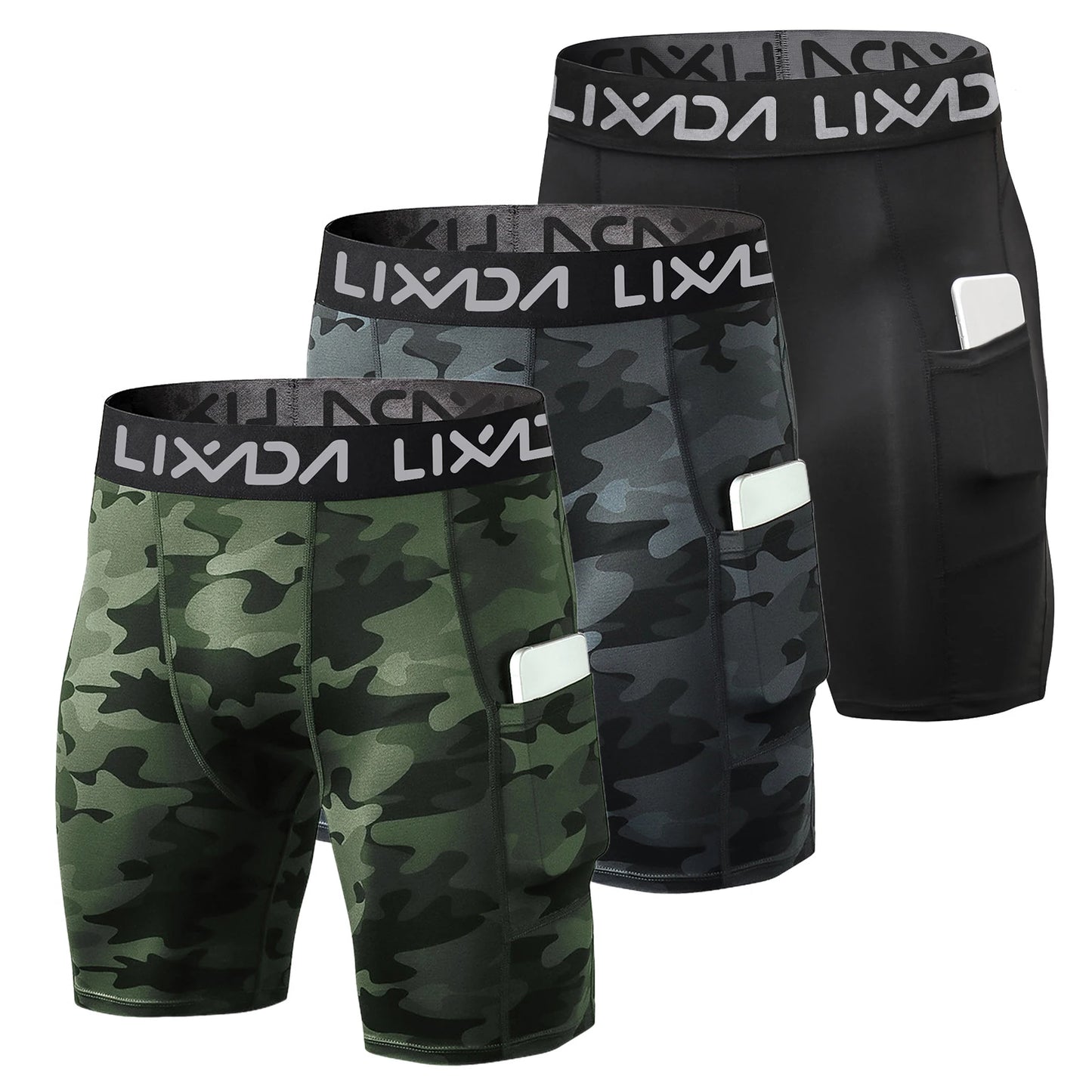 3 Pack Men's Active Workout Underwear with Pocket