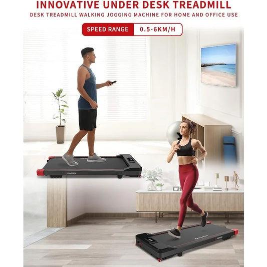 Under Desk Treadmill, Small Treadmill 2.5HP Electric Treadmill, Electric Running Machine Walking Jogging Machine