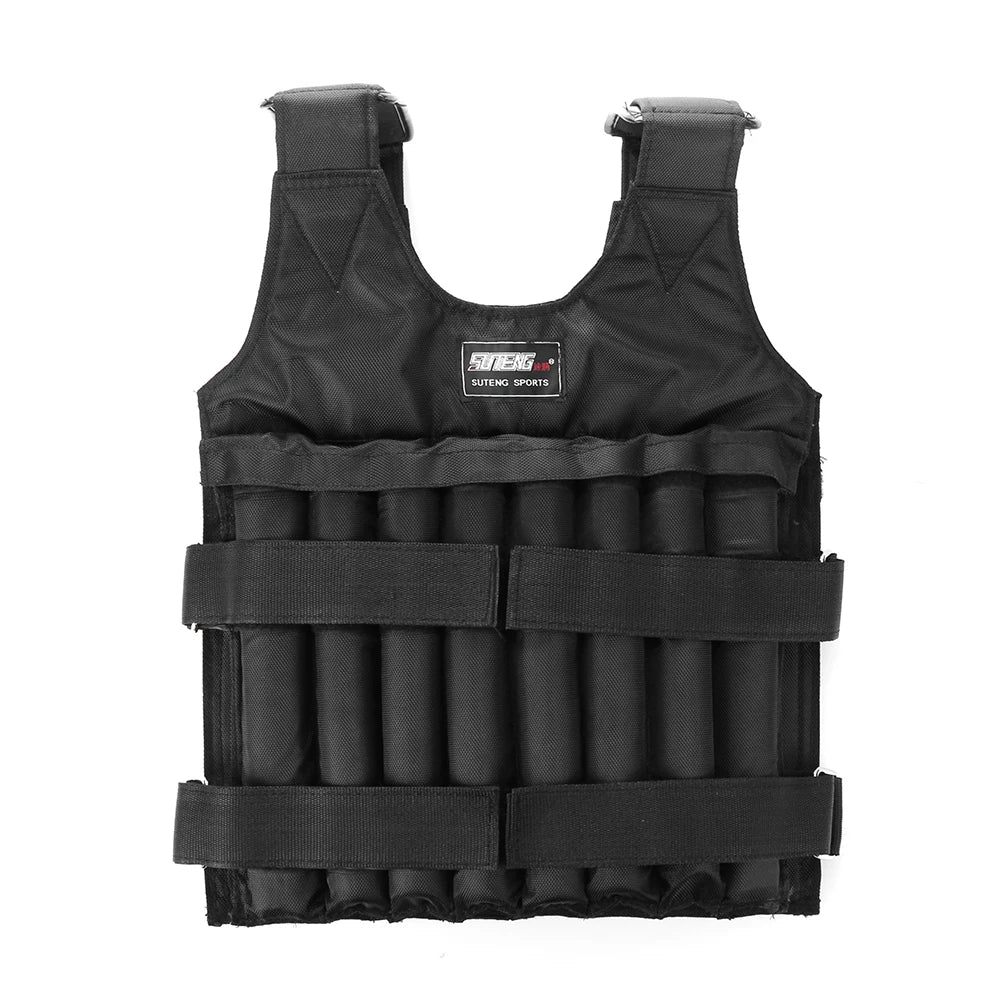Adjustable Sand Weight Vest for Running, Training, Fitness (3-50kg)