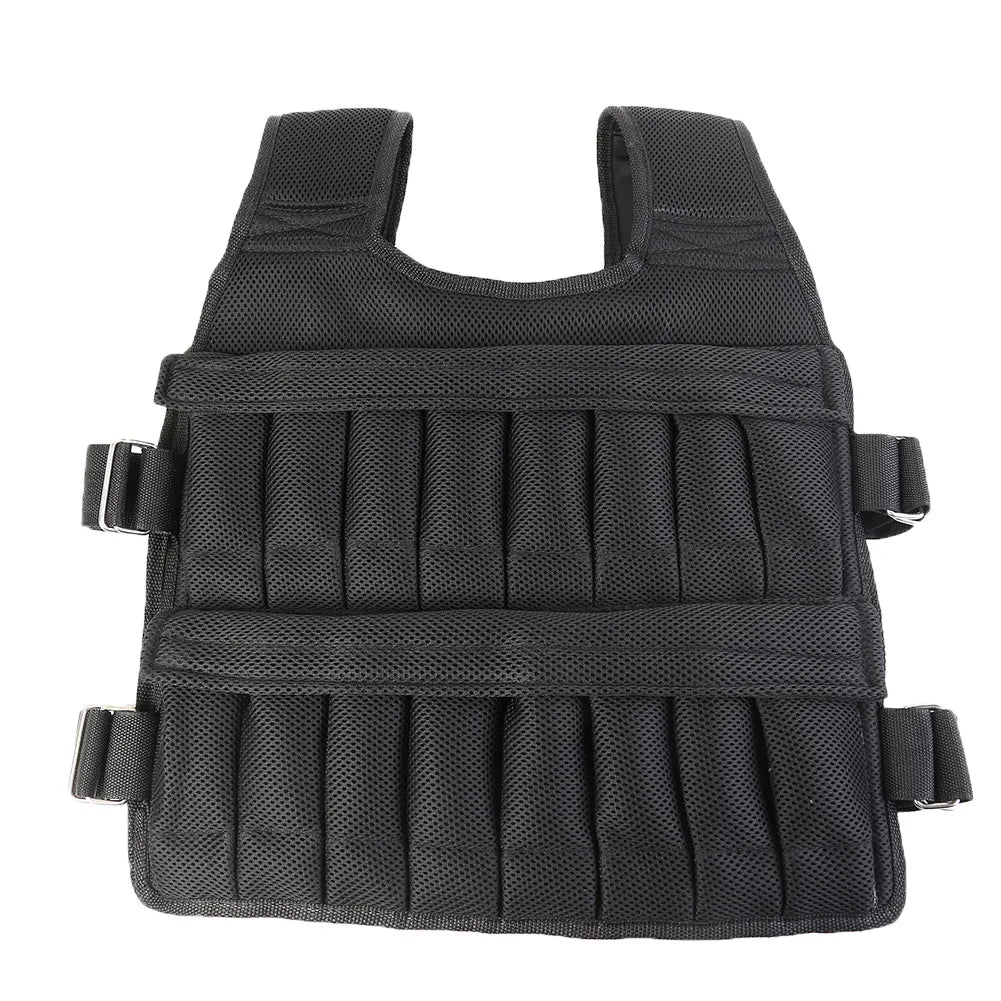 Adjustable Sand Weight Vest for Running, Training, Fitness (3-50kg)