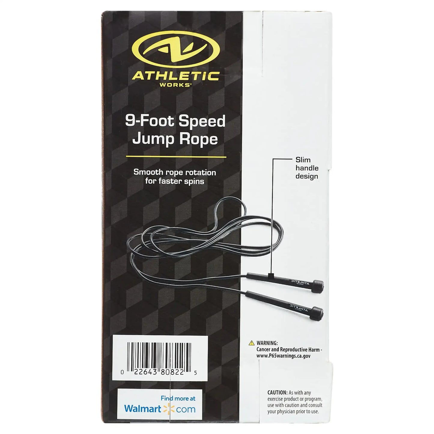 9' Black Speed Jump Rope - Cardio, HIIT, Boxing, Fitness