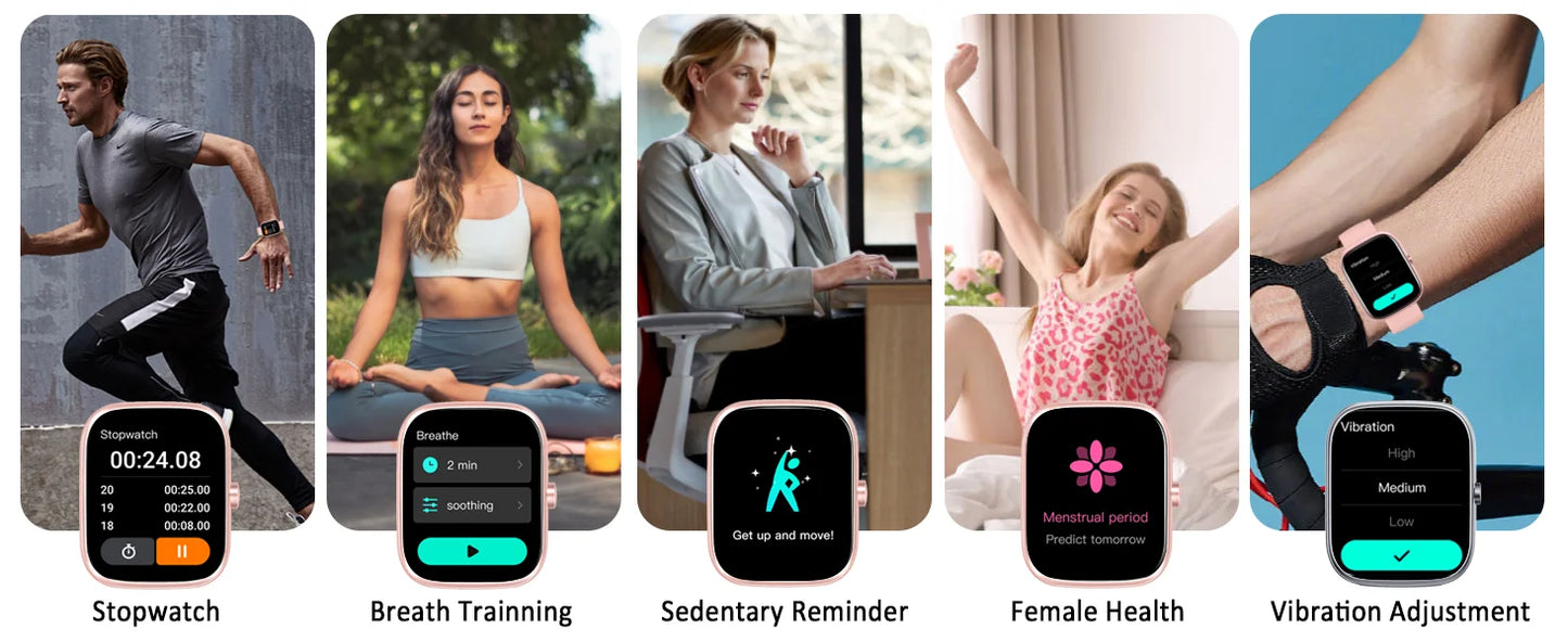1.91" Smartwatch (Answer/Make Call), IP68 Waterproof, Fitness Tracker, 110+ Sport Modes, Heart Rate and Sleep Monit