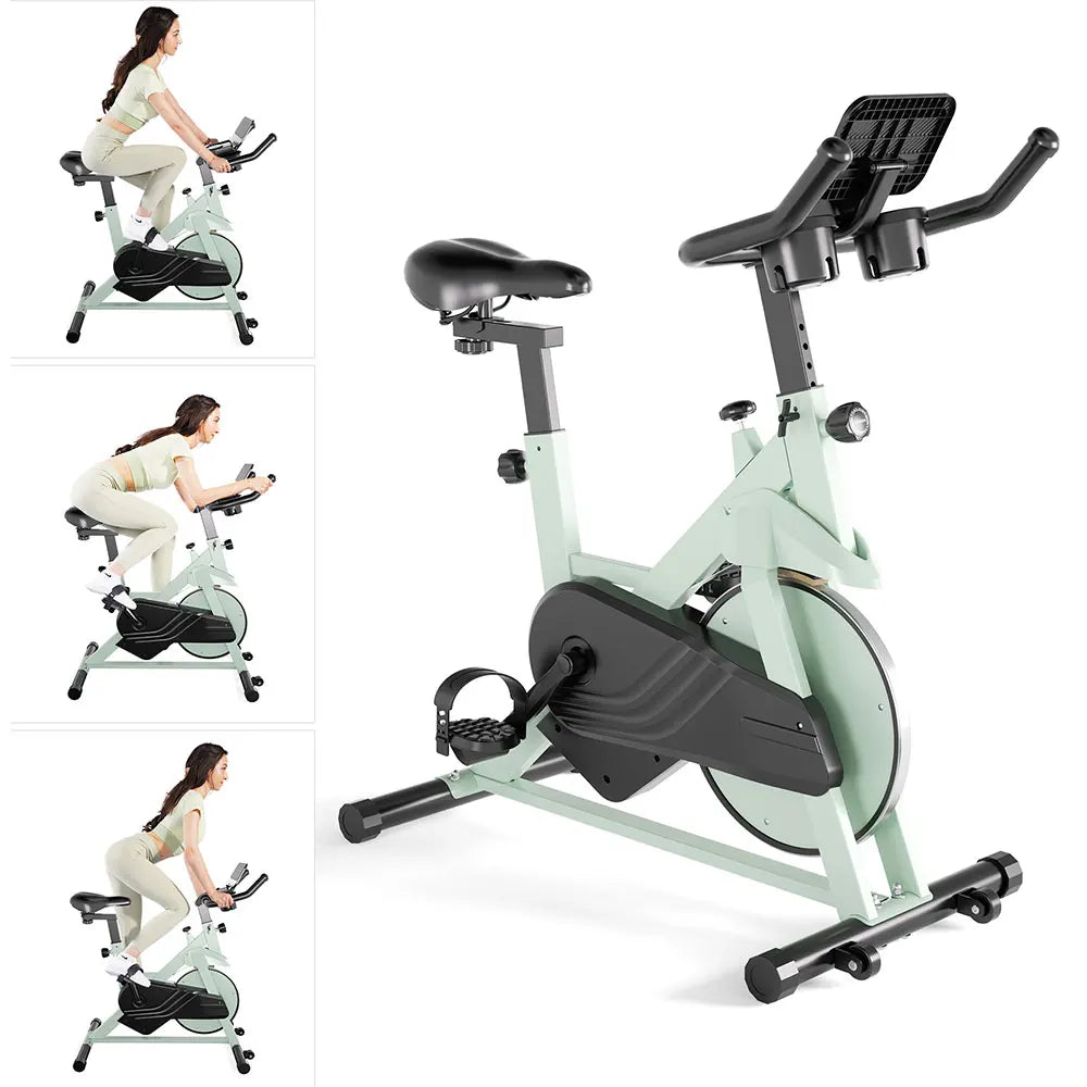 Superun Exercise Bike: 32-Level Resistance, Low Noise, Ideal for Home Workouts.