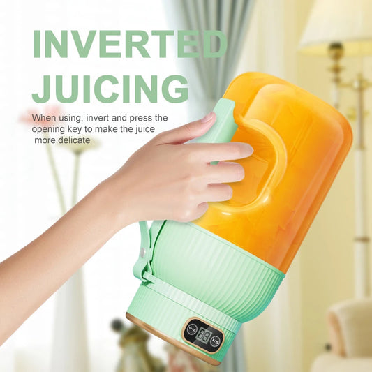 Electric Fruit Juicer – Portable with Residue Separation & Bidirectional Spiral Technology