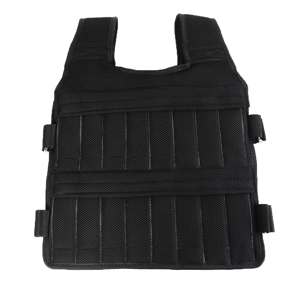 Adjustable Sand Weight Vest for Running, Training, Fitness (3-50kg)