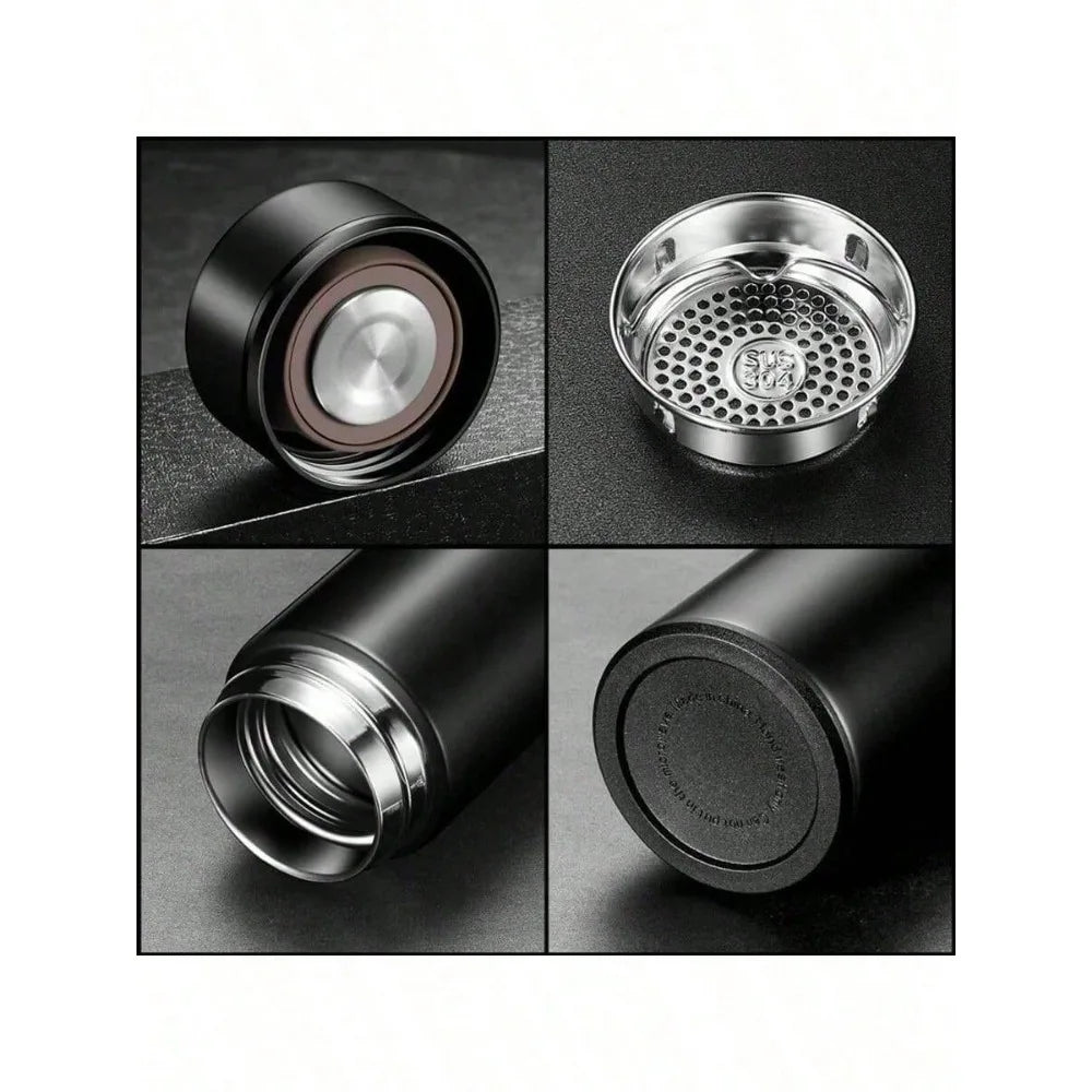 Smart LED Temperature Display Water Bottle - 500ml Stainless Steel Insulated Travel Mug