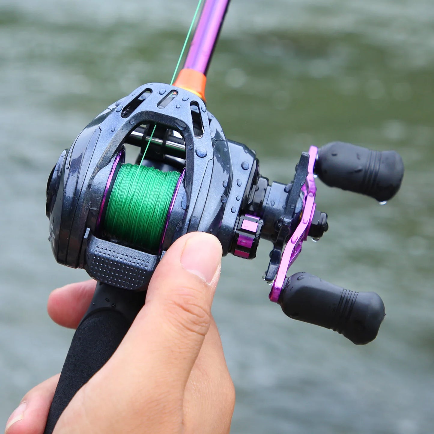 Baitcasting Fishing Reel – 7.2:1 Gear Ratio, Max Drag 8kg