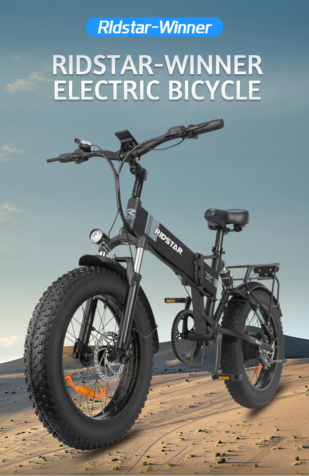 1000W Folding Electric Bike – 48V 15Ah Fat Tire E-Bike, 20-Inch Mountain Bicycle (Ships from US)