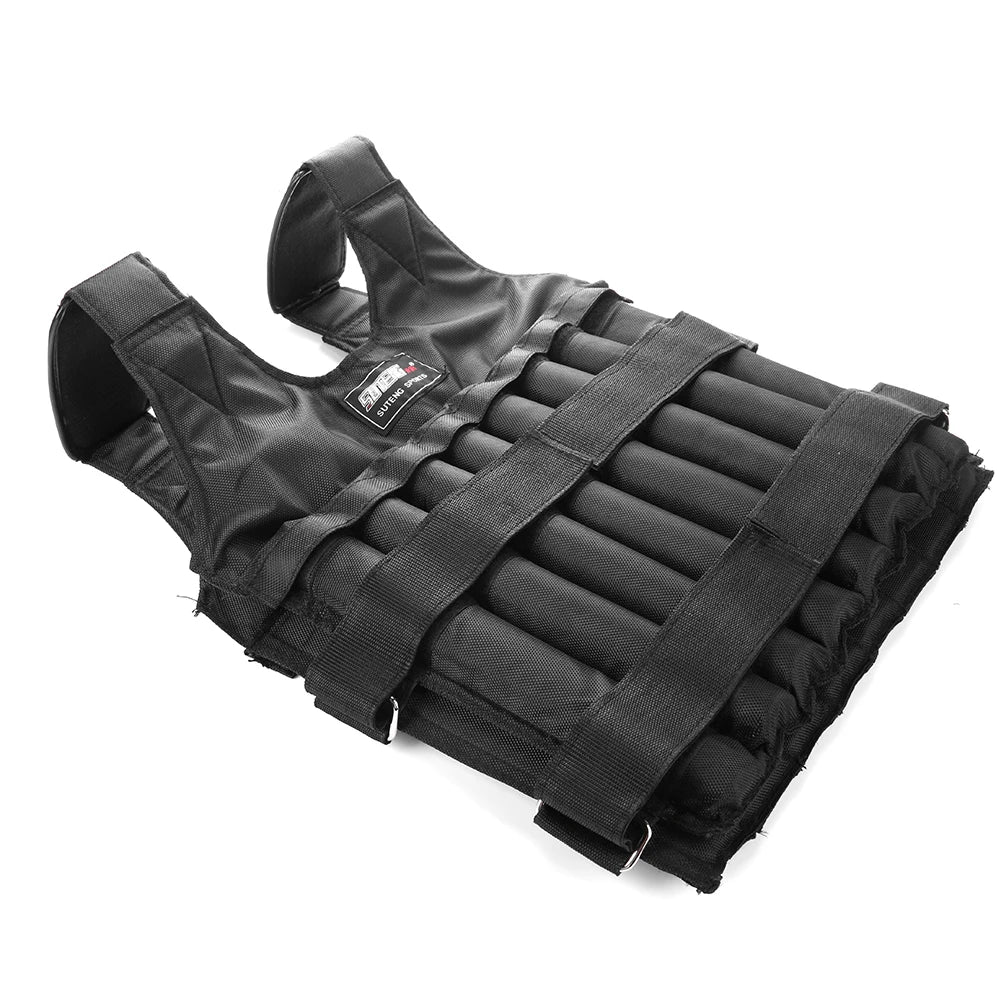 Adjustable Sand Weight Vest for Running, Training, Fitness (3-50kg)