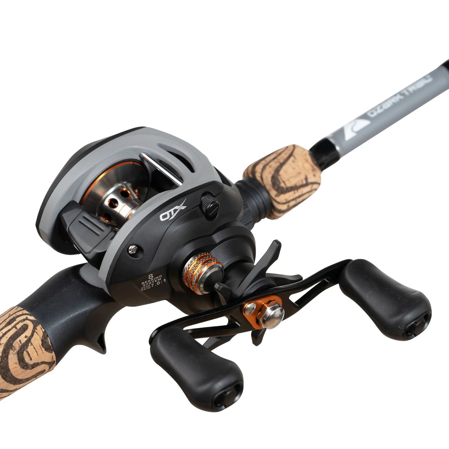 Pro Baitcast Rod & Reel Fishing Combo, 6ft 8in