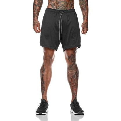 Men’s 2-in-1 Sports Shorts – Gym, Running, Training, Beach