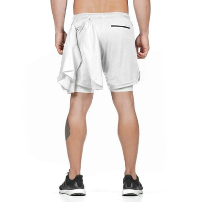 Men’s 2-in-1 Sports Shorts – Gym, Running, Training, Beach
