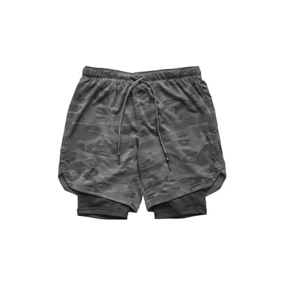 Men’s 2-in-1 Sports Shorts – Gym, Running, Training, Beach