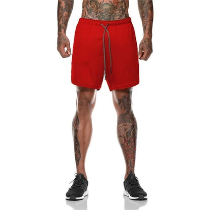 Men’s 2-in-1 Sports Shorts – Gym, Running, Training, Beach