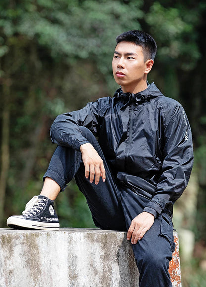 ROCKBROS Men’s Waterproof Cycling Rain Jacket – Breathable, Reflective Hooded Windbreaker (European Sizing)