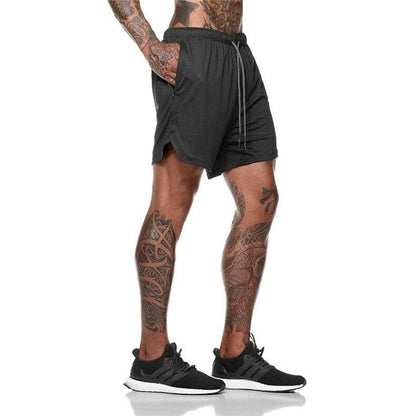 Men’s 2-in-1 Sports Shorts – Gym, Running, Training, Beach