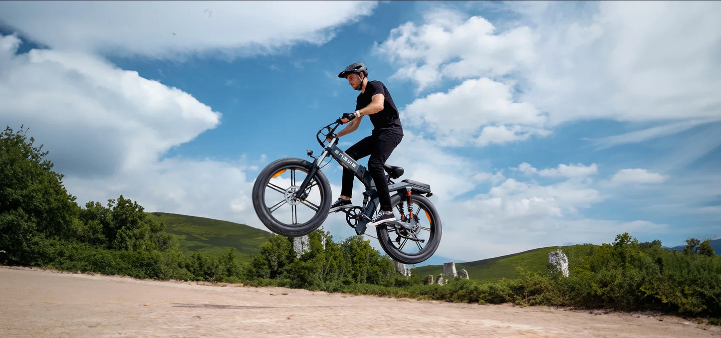 1200W 48V Folding Electric Mountain Bike – X26/X24/X20 Series, 26" Fat Tire E-Bike for Urban Commuting
