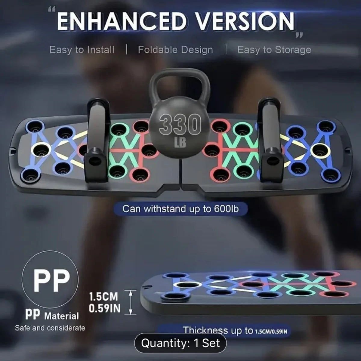 Multi-Functional Push-Up Board – Home Workout System for Chest, Arms, Shoulders