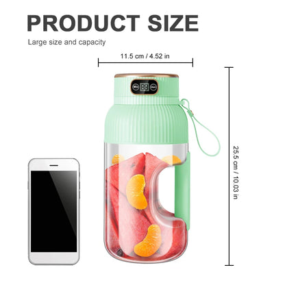 Electric Fruit Juicer – Portable with Residue Separation & Bidirectional Spiral Technology