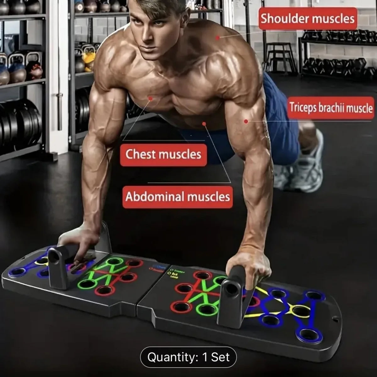Multi-Functional Push-Up Board – Home Workout System for Chest, Arms, Shoulders