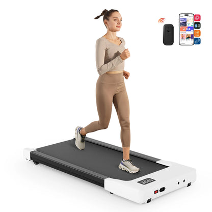 Under desk treadmill: 2.5HP motor, remote, LED display. Home/office.