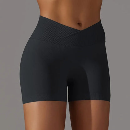 3-Pack Women's High-Waist Scrunch Butt Yoga Shorts – Peach Hip Biker Shorts for Running, Workout, and Gym