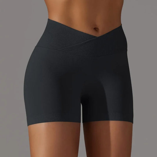 3-Pack Women's High-Waist Scrunch Butt Yoga Shorts – Peach Hip Biker Shorts for Running, Workout, and Gym