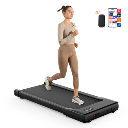 Under desk treadmill: 2.5HP motor, remote, LED display. Home/office.