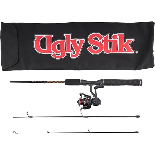 Ugly Stik GX2 Spinning Rod and Reel Combo – 30 Size Reel                                                   Ugly Stik GX2 combo, spinning rod and reel set, 30 size spinning reel, durable fishing combo, GX2 spinning rod, begi